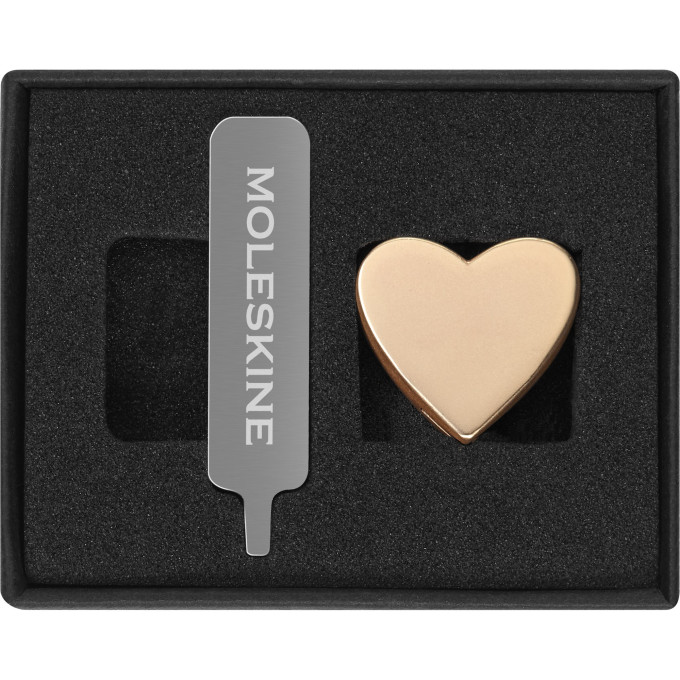 Шильд-символ MOLESKINE PINHEARTGOLD сердце